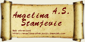 Angelina Stanjević vizit kartica